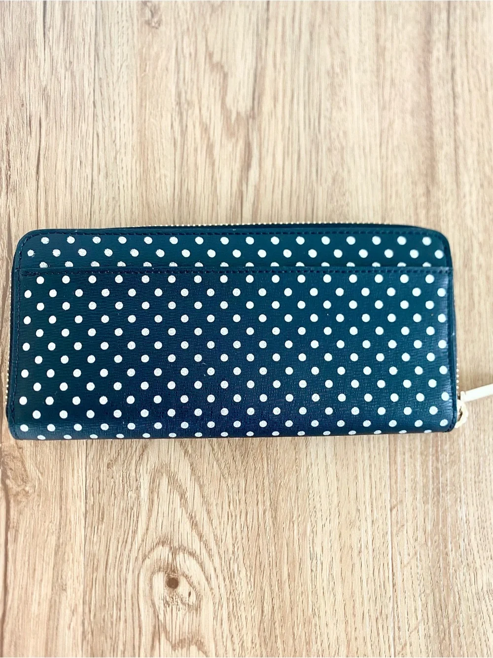 KATE SPADE Spencer Metallic Dot Slim Continental Wallet
